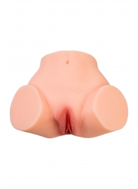Телесный реалистичный мастурбатор-полуторс с 2 любовными входами - No Name - в Орле купить с доставкой