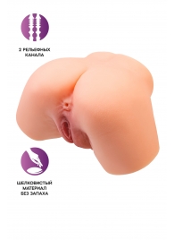 Телесный реалистичный мастурбатор-полуторс с 2 любовными входами - No Name - в Орле купить с доставкой