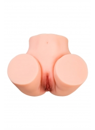 Телесный мастурбатор в форме попки с 2 любовными входами - No Name - в Орле купить с доставкой