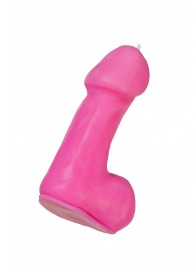 Розовая свеча в форме пениса - 47 гр. - Pecado - купить с доставкой в Орле