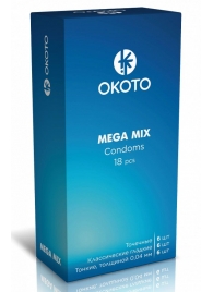 Презервативы OKOTO Mega Mix - 18 шт. - Sitabella - купить с доставкой в Орле