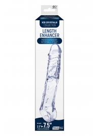 Прозрачная насадка-удлинитель Length Enhancer с подхватом - 22,3 см. - NMC - в Орле купить с доставкой