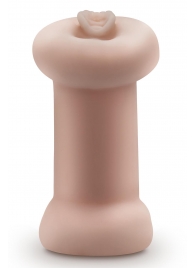 Телесный люминесцентный двусторонний мастурбатор Tasha - Blush Novelties - в Орле купить с доставкой