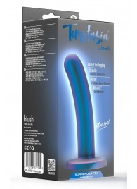 Синяя насадка с гладкой поверхностью Surrender 5.75 Inch Intermediate Pegging Dildo - 14,6 см. - Blush Novelties - купить с доставкой в Орле