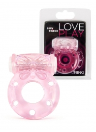 Розовое эрекционное виброкольцо с бабочкой - 1137 - в Орле купить с доставкой