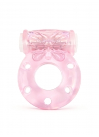 Розовое эрекционное виброкольцо с бабочкой - 1137 - в Орле купить с доставкой