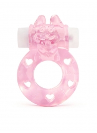 Розовое эрекционное виброкольцо в форме зайчика - 1137 - в Орле купить с доставкой