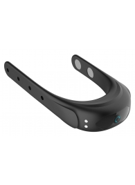 Черное эрекционное виброкольцо на ремешках - Boys of Toys - в Орле купить с доставкой