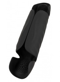 Черный вибромастурбатор с трехточечной стимуляцией Penis Trainer with 3 Point Stimulation - Orion - в Орле купить с доставкой