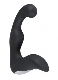 Черный перезаряжаемый стимулятор простаты с вибрацией - 14,6 см. - Orion - в Орле купить с доставкой