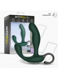 Зеленый вибромассажёр простаты Greeny - 12,8 см. - Intoyou - в Орле купить с доставкой