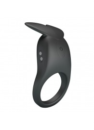 Черное перезаряжаемое виброкольцо Carlton - Baile - в Орле купить с доставкой