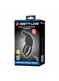 Черное перезаряжаемое виброкольцо Goodwin - Baile - в Орле купить с доставкой