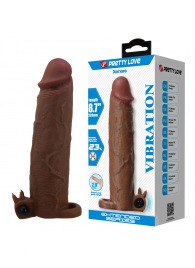 Коричневая насадка на пенис Xerxes - 22 см. - Baile - в Орле купить с доставкой