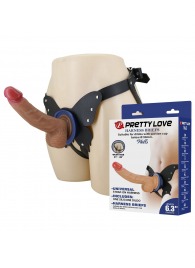 Поясной страпон Wells: трусики в форме бабочки и фаллоимитатор-насадка - Baile - купить с доставкой в Орле