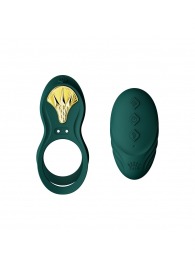 Зеленое эрекционное виброкольцо Bayek с пультом ДУ - Zalo - в Орле купить с доставкой