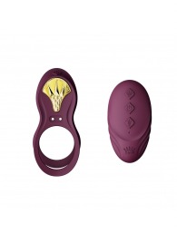 Фиолетовое эрекционное виброкольцо Bayek с пультом ДУ - Zalo - в Орле купить с доставкой
