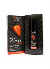 Жидкий вибратор Orgie High Voltage Strawberry - 15 мл. - ORGIE - купить с доставкой в Орле