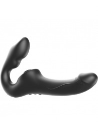 Черный безремневой страпон с 3 моторами - Ibiza - купить с доставкой в Орле