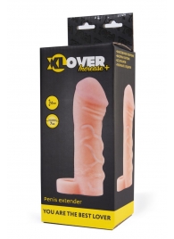 Фаллическая удлиняющая насадка с кольцом для фиксации - 16 см. - ToyFa - в Орле купить с доставкой