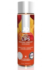 Лубрикант на водной основе с ароматом персика JO Flavored Peachy Lips - 120 мл. - System JO - купить с доставкой в Орле