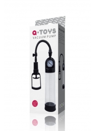 Чёрная вакуумная помпа A-toys с манометром и прозрачной колбой - A-toys - в Орле купить с доставкой