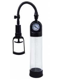 Чёрная вакуумная помпа A-toys с манометром и прозрачной колбой - A-toys - в Орле купить с доставкой