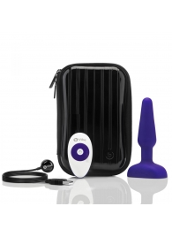 Фиолетовая анальная вибропробка с 3 источниками вибрации TRIO REMOTE CONTROL PLUG  PURPLE - 13,5 см. - b-Vibe