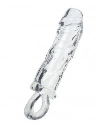 Прозрачная насадка с петлёй для фиксации - 14 см. - ToyFa - в Орле купить с доставкой