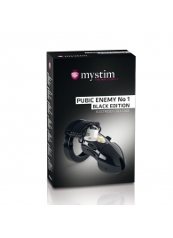 Пояс верности с электростимуляцией Mystim Pubic Enemy No1 Black Edition - MyStim - купить с доставкой в Орле