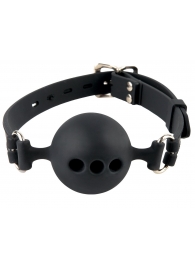 Силиконовый кляп-шар с отверстиями для дыхания Silicone Breathable Ball Gag Small - Pipedream - купить с доставкой в Орле