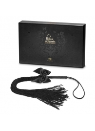 Чёрная плётка Lilly Whip Bijoux - Bijoux Indiscrets - купить с доставкой в Орле