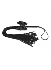 Чёрная плётка Lilly Whip Bijoux - Bijoux Indiscrets - купить с доставкой в Орле