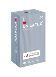 Презервативы с точками Unilatex Dotted - 12 шт. + 3 шт. в подарок - Unilatex - купить с доставкой в Орле