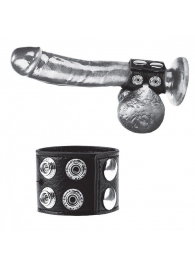 Ремень на член и мошонку 1.5  Cock Ring With Ball Strap - BlueLine - купить с доставкой в Орле