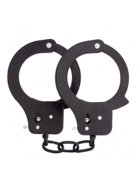 Чёрные наручники из листового металла BONDX METAL CUFFS BLACK - Dream Toys - купить с доставкой в Орле