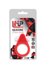 Красное эрекционное кольцо LIT-UP SILICONE STIMU RING 1 RED - Dream Toys - в Орле купить с доставкой