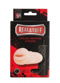 Мастурбатор-ротик с вибрацией REALSTUFF VIBRATING MASTURBATOR MOUTH - Dream Toys - в Орле купить с доставкой