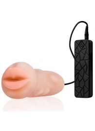 Мастурбатор-ротик с вибрацией REALSTUFF VIBRATING MASTURBATOR MOUTH - Dream Toys - в Орле купить с доставкой