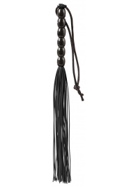 Чёрная мини-плеть из резины Rubber Mini Whip - 22 см. - Blush Novelties - купить с доставкой в Орле