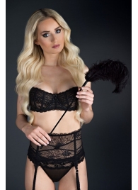 Стек с большим чёрным пером Large Feather Tickler - 65 см. - Blush Novelties - купить с доставкой в Орле