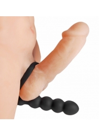 Насадка для двойного проникновения Double Fun Cock Ring with Double Penetration Vibe - XR Brands - в Орле купить с доставкой