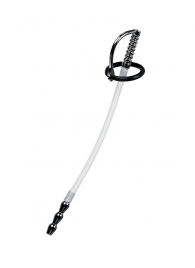 Силиконовый уретральный плаг со сменными фиксирующими кольцами Metal - ToyFa - купить с доставкой в Орле