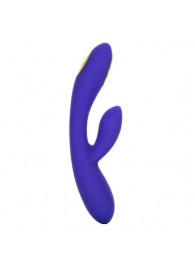 Фиолетовый вибратор с функцией электростимуляции Intimate E-Stimulator Dual Wand - 21,5 см. - California Exotic Novelties - купить с доставкой в Орле