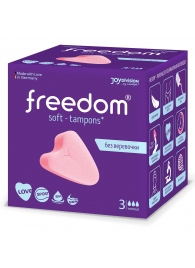 Женские гигиенические тампоны без веревочки FREEDOM normal - 3 шт. - Freedom - купить с доставкой в Орле