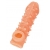Телесная закрытая насадка с пупырышками Cock Sleeve Size L - 17,6 см. - KOKOS - в Орле купить с доставкой