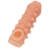 Телесная закрытая насадка с шариками Cock Sleeve Size L - 17,6 см. - KOKOS - в Орле купить с доставкой