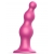Розовая насадка Strap-On-Me Dildo Plug Beads size S - Strap-on-me - купить с доставкой в Орле