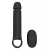 Черная насадка-удлинитель с вибрацией Vibrating Extender With Remote - Dream Toys - в Орле купить с доставкой