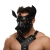 Черная кожаная маска «Собака» - Crazy Handmade - купить с доставкой в Орле
